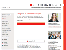 Tablet Screenshot of claudiakirsch.de